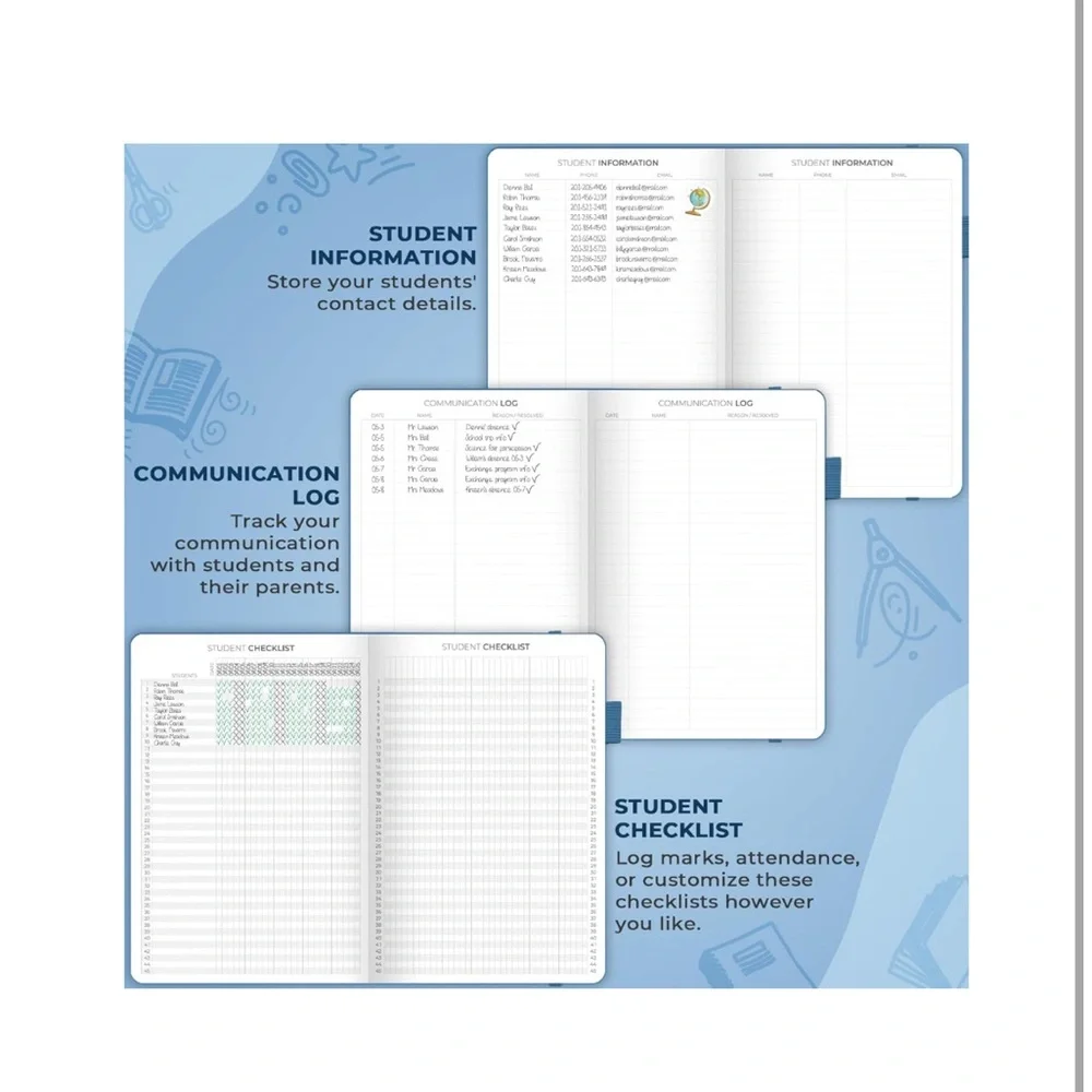 Clever Fox Teacher Planner School Year Planner w/Calendars & Lesson Plans 7”x10”